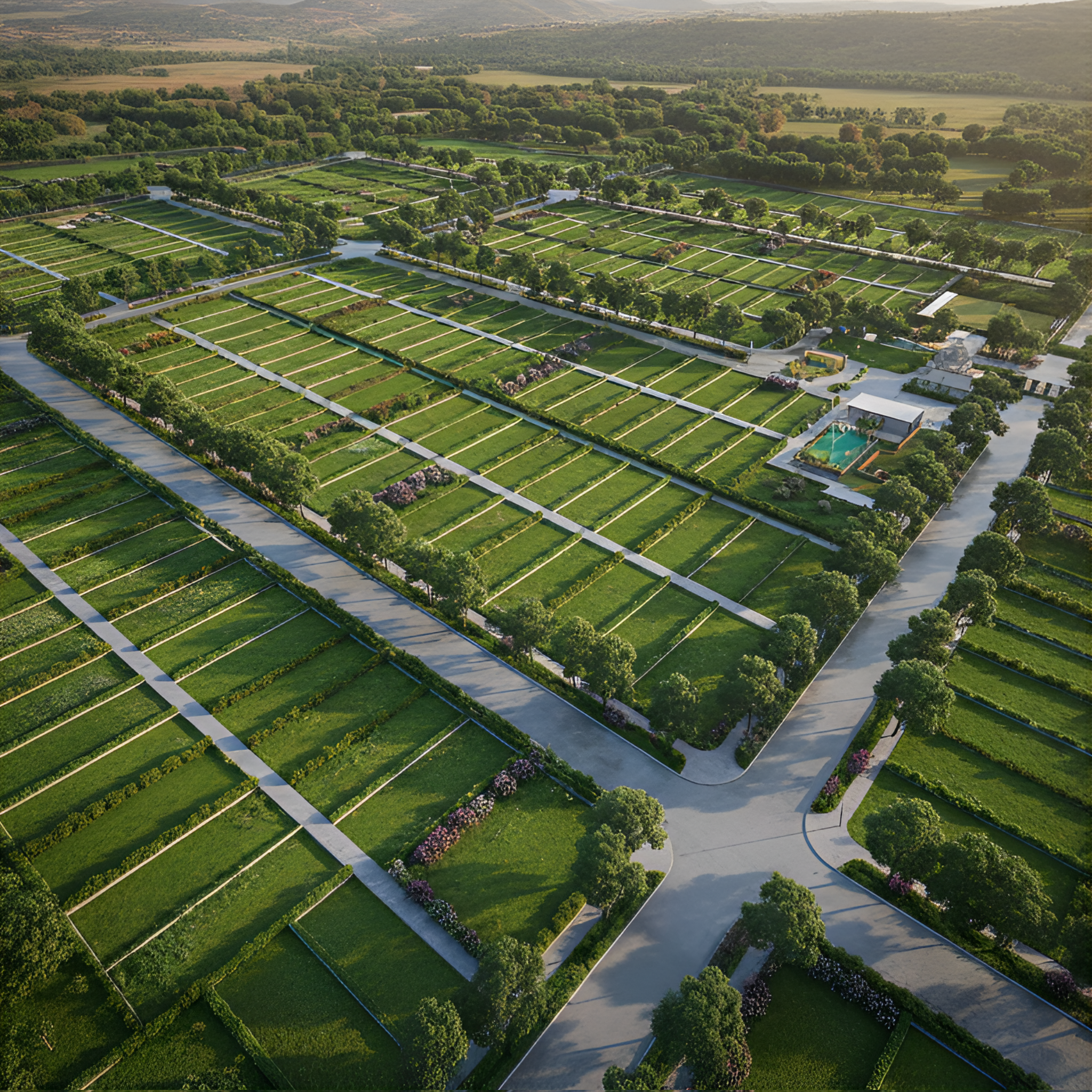 Shapoorji Pallonji Treetopia Aerial View Pune